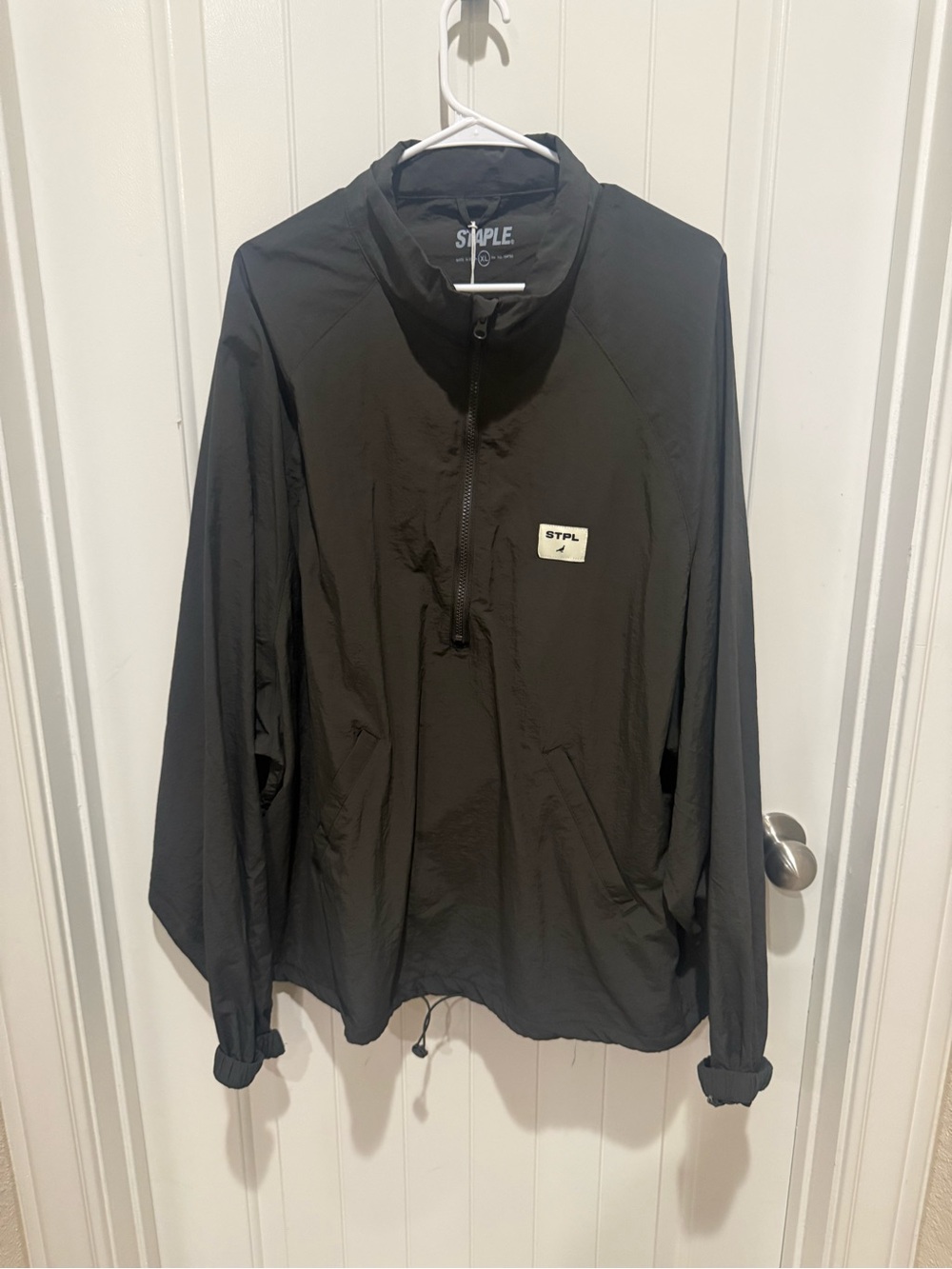 Staple Black Half-Zip Pullover Windbreaker